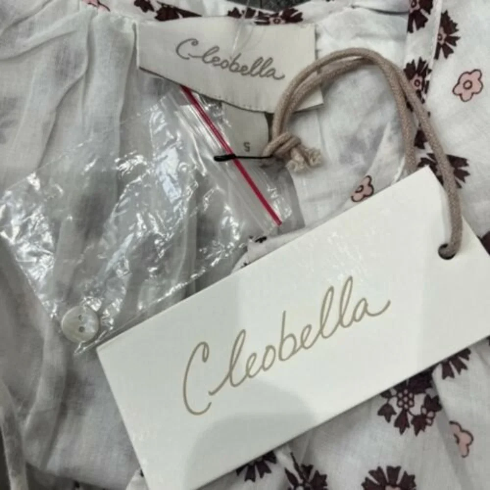 Cleobella White and Brown Midi Dress - Picture 10 of 14
